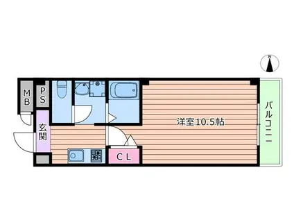 ヴィラナリー関目(1K/3階)の間取り写真