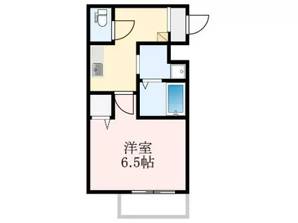 エヌエムスワサントヌフノース(1K/3階)の間取り写真