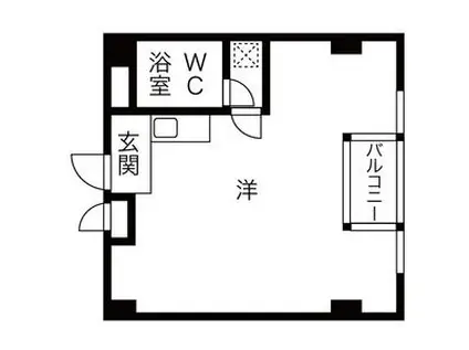 フィールドシティ新栄第1(ワンルーム/6階)の間取り写真