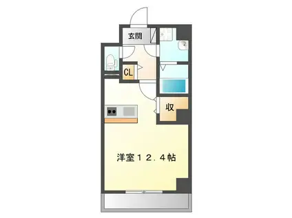 PREMIUM HILLS PLACE(1K/8階)の間取り写真