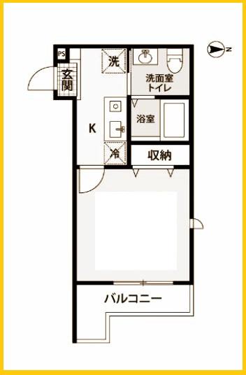 レガーロ新横浜(1K/3階)の間取り写真