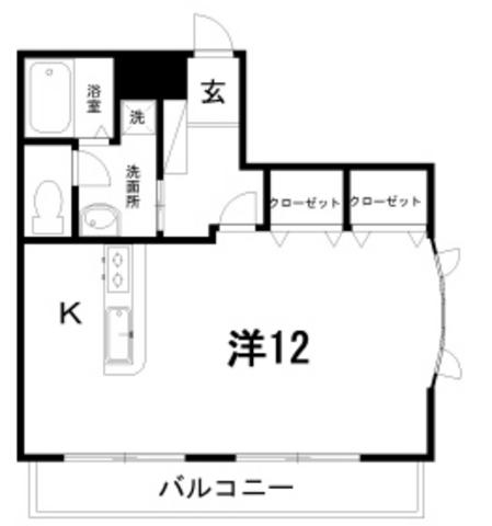 メゾンSEI(ワンルーム/4階)の間取り写真