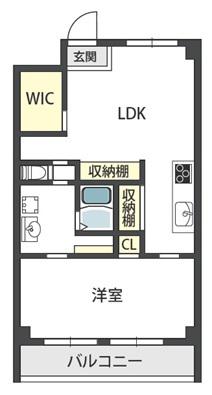 コーポ南千里(1SLDK/2階)の間取り写真