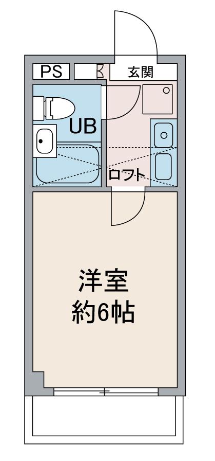 メゾンミルキーウェイ(1K/2階)の間取り写真