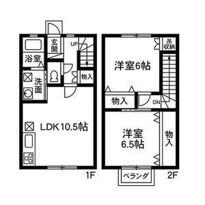 サンホーム(2LDK/1階)の間取り写真