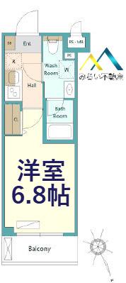 SHOKEN RESIDENCE横浜鶴見II(1K/2階)の間取り写真