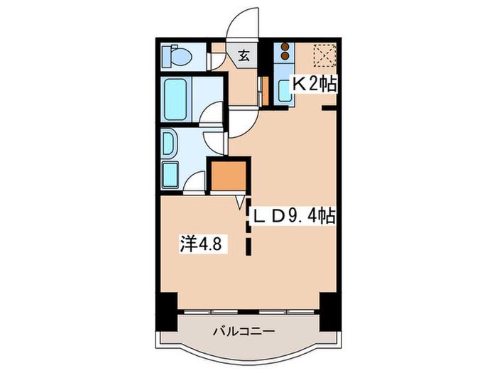 カレラ2・9(1LDK/5階)の間取り写真