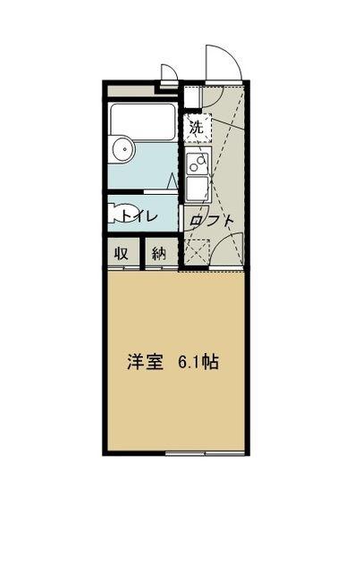 レオパレス極(1K/1階)の間取り写真