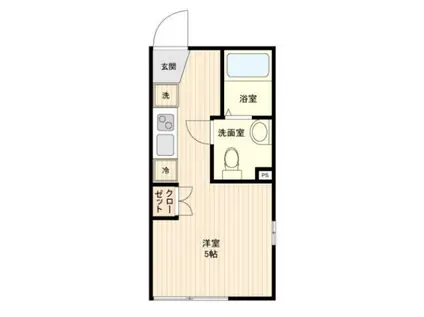 LIVEFLAT中野鷺宮(ワンルーム/2階)の間取り写真