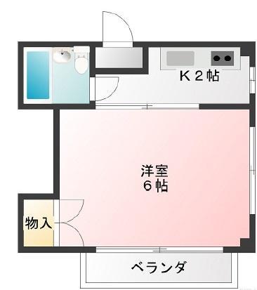 第3加藤マンション(1K/2階)の間取り写真
