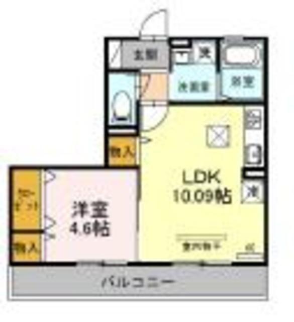 サン アイランド(1LDK/1階)の間取り写真