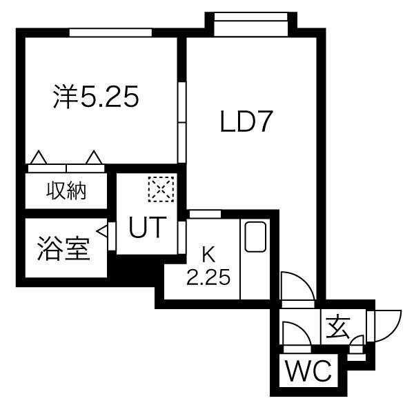 VIVACEIII(1LDK/3階)の間取り写真
