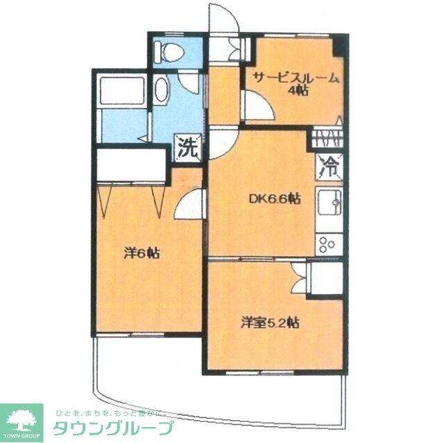 第2セリタビル(3DK/1階)の間取り写真