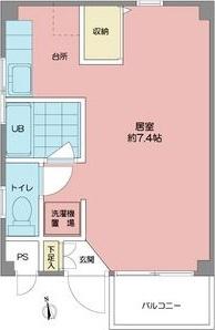 大久手HOUSE(ワンルーム/1階)の間取り写真