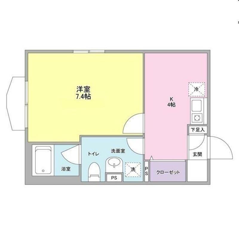 RESIDENCEMIZONOKUCHI(1K/3階)の間取り写真