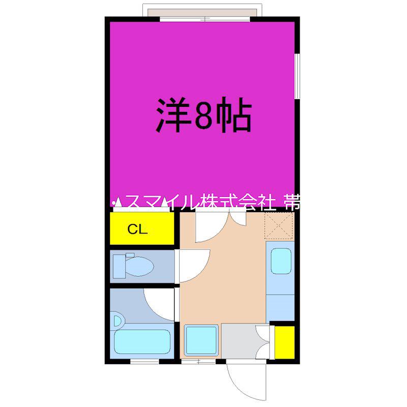 小平ハイツ(1K/2階)の間取り写真