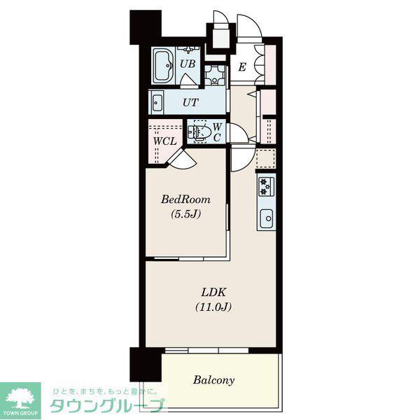 S-RESIDENCE本郷II(1LDK/7階)の間取り写真