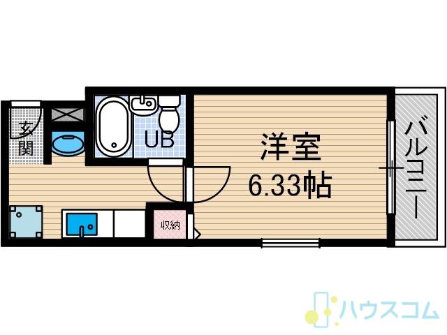 パレットマンション(1K/1階)の間取り写真