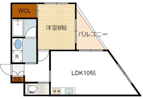 MAYFER(1LDK/1階)の間取り写真