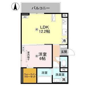 RETORIA阪南町(1LDK/2階)の間取り写真