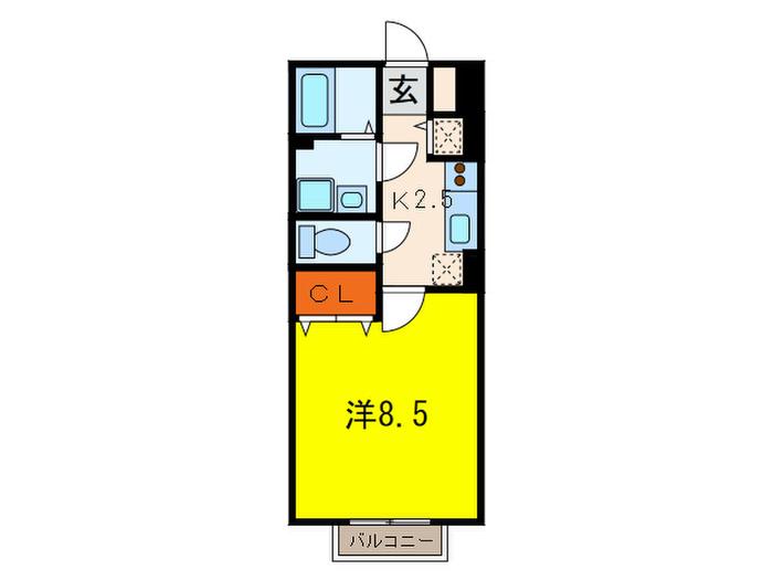 SOLEADOALLOGGIO(1K/1階)の間取り写真
