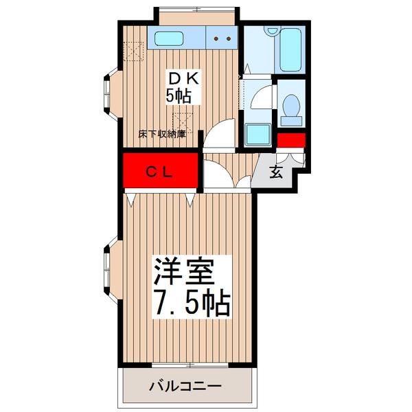 ヴィレレドミール(1DK/3階)の間取り写真