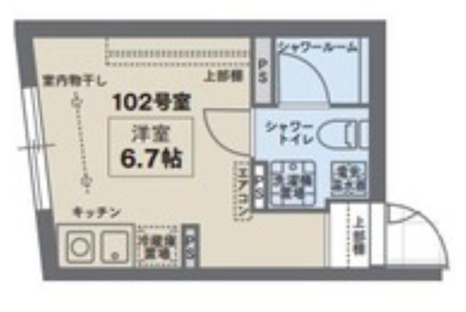 COCOFLAT目白(ワンルーム/1階)の間取り写真