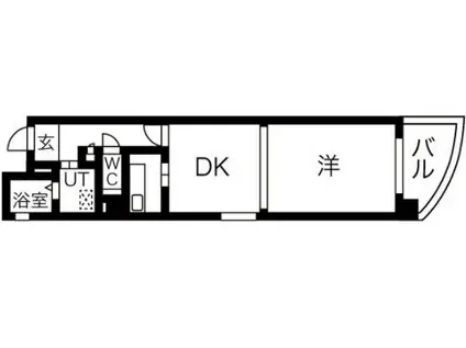 レインボー高蔵(1DK/3階)の間取り写真