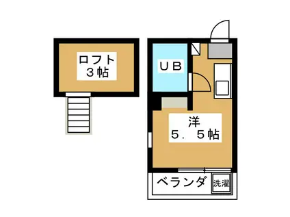マイトピア徳丸(ワンルーム/2階)の間取り写真