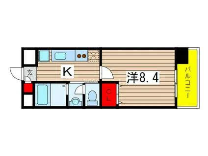 新千葉小川マンション(1K/3階)の間取り写真