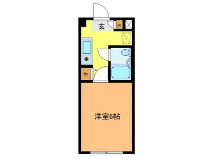 千代ビル(1K/3階)の間取り写真