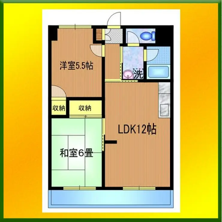 西原ISハイツ 5階階 間取り