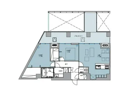 FIRST AVENUE OHORI(2LDK/3階)の間取り写真