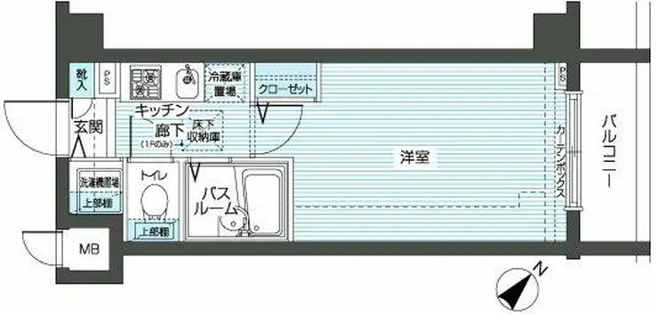 フェニックス新横濱エオール 4階階 間取り
