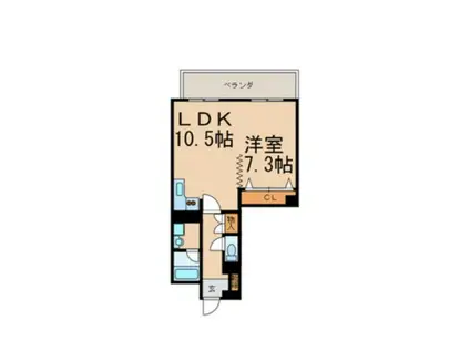 サンコーマンションII(1LDK/2階)の間取り写真