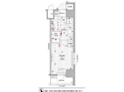 ガーラ・プレシャス代々木上原(1K/7階)の間取り写真
