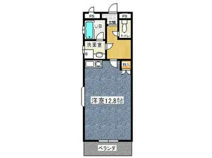 ANNEX ASAI(1K/3階)の間取り写真