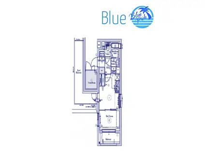 GENOVIA川崎V(1DK/5階)の間取り写真