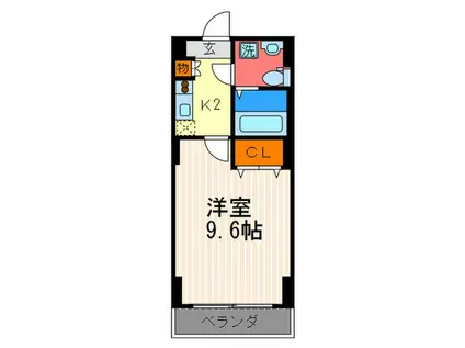 プリモフィオーレ室町(1K/5階)の間取り写真