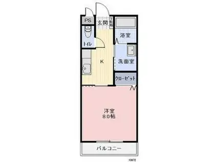 ABBS I(1K/1階)の間取り写真