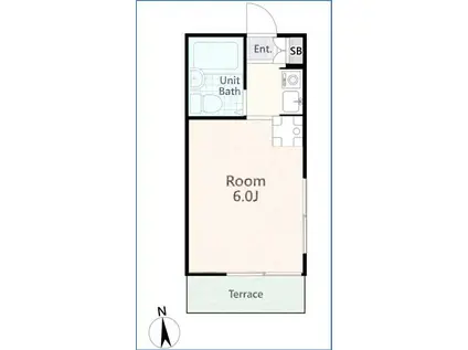 コーポヒロキ(ワンルーム/1階)の間取り写真