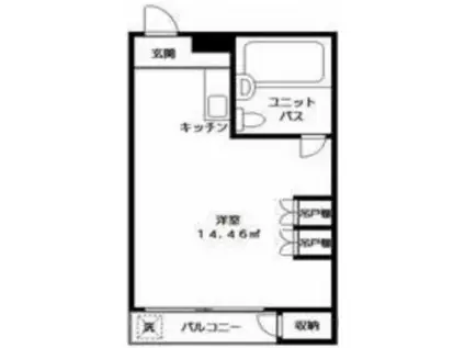 メゾン・ド・上荻(ワンルーム/4階)の間取り写真