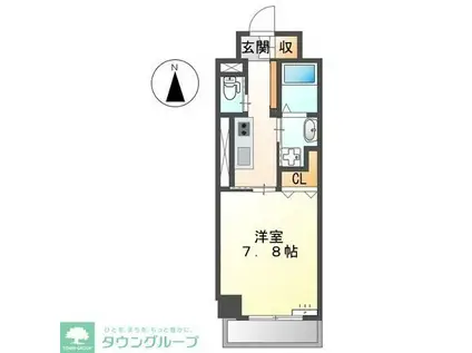 メゾン ミール(1K/5階)の間取り写真