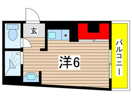 GROOVE待兼山(ワンルーム/2階)の間取り写真