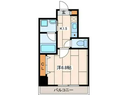 パティーナ川崎南(1K/7階)の間取り写真