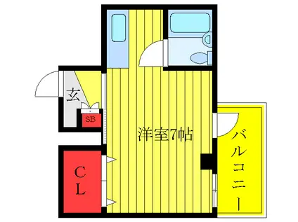 エクセル板橋(1K/3階)の間取り写真