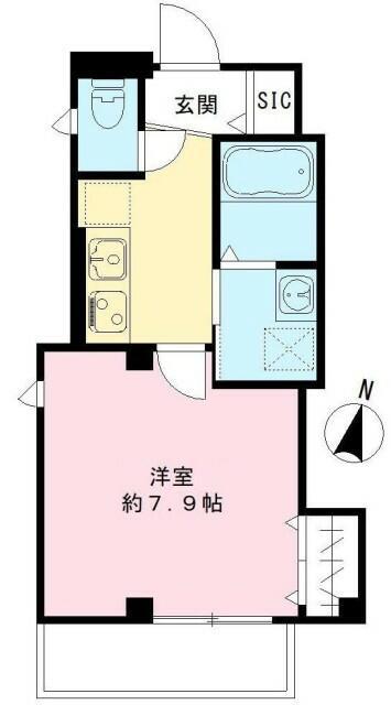 T&Y大岡山(1K/3階)の間取り写真