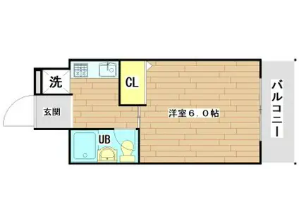 エスアイマンション(1K/8階)の間取り写真