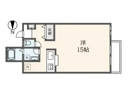 コッツヴィレッジ国立 ボートン(ワンルーム/1階)の間取り写真