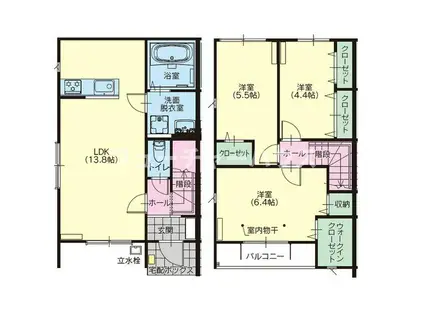 ARIETTA(3LDK/1階)の間取り写真
